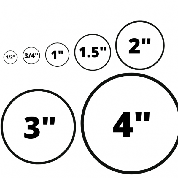 Blank Inventory Circle Labels