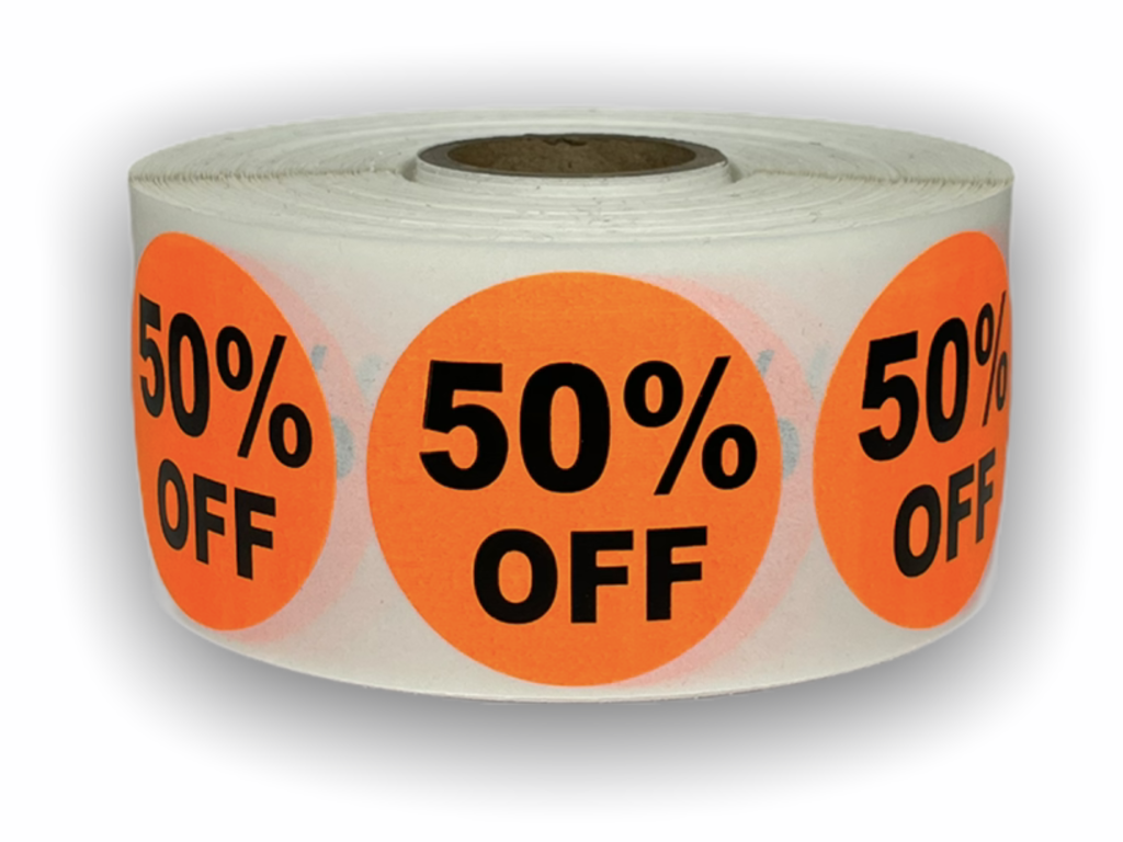 1.5" Round 50 OFF Labels Labels And More Inc.