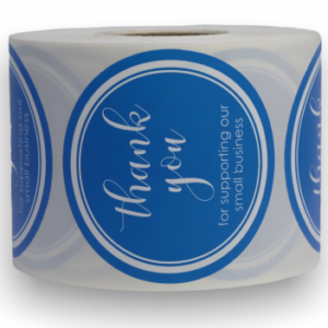 Thank You For Supporting<br> 2 inch Round<br> 300 Labels Per Roll