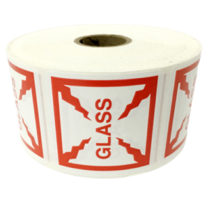 Glass Labels<br> 2 inch x 2 inch<br> 300 Labels Per Roll