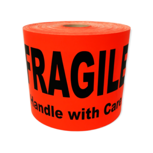 Fragile Handle with Care<br> 4 inch x 6 inch<br> 250 Labels Per Roll