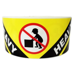 Yellow Heavy Stickers<br> 2.5 inch x 8.125 inch<br> 250 Labels Per Roll