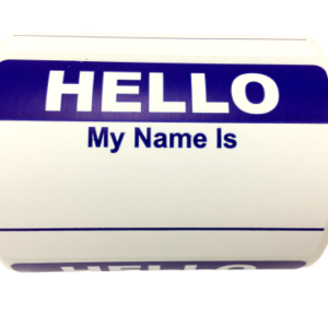 Hello My Name Is Stickers<br> 2 inch x 3.5 inch<br> 500 Labels Per Roll