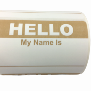 Hello My Name Is Stickers<br> 2 inch x 3.5 inch<br> 500 Labels Per Roll