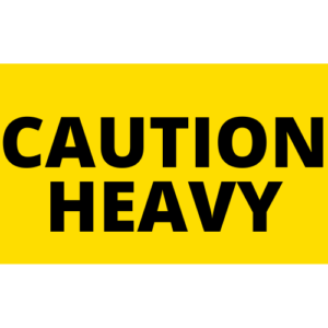 Caution Heavy labels<br> 3 inch x 5 inch<br> 300 Labels Per Roll