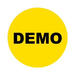 Demo Stickers<br> 2 inch Round<br> 500 Labels Per Roll