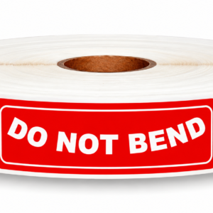 Do Not Bend Labels<br> 1 inch x 3 inch<br> 300 Labels Per Roll