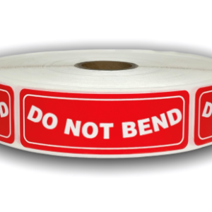Do Not Bend Labels<br> 1 inch x 3 inch<br> 300 Labels Per Roll
