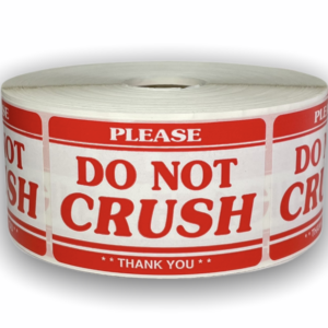 Do Not Crush Stickers<br> 2 inch x 3 inch<br> 500 Labels Per Roll