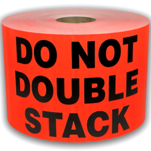 DO NOT DOUBLE STACK<br> 3 inch x 5 inch<br> 300 Labels Per Roll