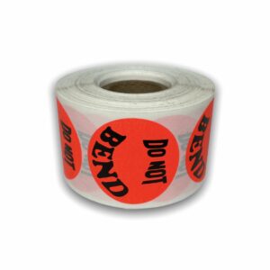 Do Not Bend Stickers<br> 1.5 inch Round<br> 300 Labels Per Roll