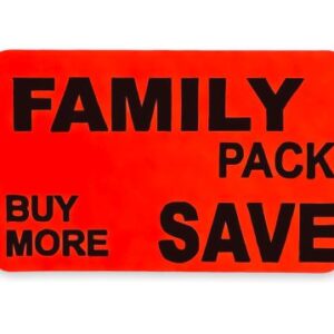 Family Pack Labels<br> 1.25 inch x 2 inch<br> 1,000 Labels Per Roll