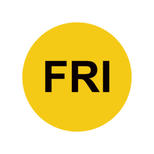 Days of the Week: Friday Stickers | 2-inch