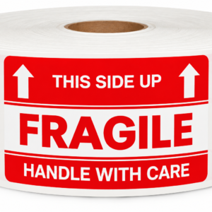 Fragile This Side Up<br> 2 inch x 3 inch<br> 500 Labels Per Roll