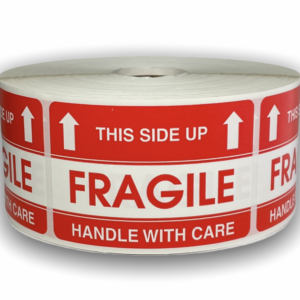 Fragile This Side Up<br> 2 inch x 3 inch<br> 500 Labels Per Roll