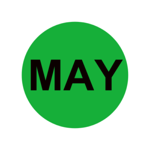 Months of the Year: May Stickers | 2-inch