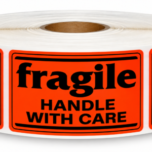 Fragile Handle with Care<br> 2 inch x 3 inch<br> 500 Labels Per Roll