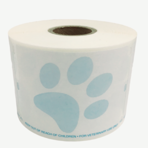 Veterinary/Diskette Labels<br> Compare to Dymo 30258<br> With Paw Print and Warning