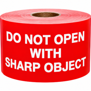 DO NOT OPEN SHARP OBJECTS<br> 3 inch x 5 inch<br> 300 Labels Per Roll