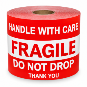 Do Not Drop Handle with Care<br> 4 inch x 6 inch<br> 250 Labels Per Roll