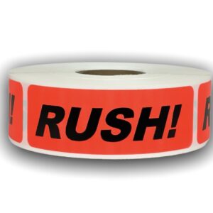 Rush Labels<br> 1 inch x 3 inch<br> 500 Labels Per Roll