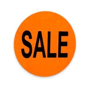 Sale Labels<br> 1.5 inch Round<br> 1,000 Labels Per Roll