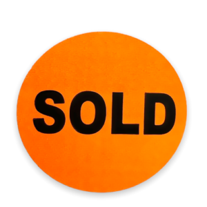 Sold Labels<br> 1.5 inch Round<br> 1,000 Labels Per Roll