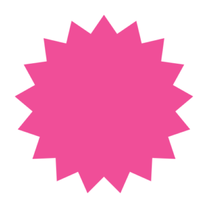 Pink Starburst Labels<br> 2 inch<br> 500 Labels Per Roll