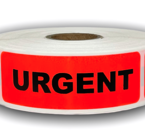Urgent Labels<br> 1 inch x 3 inch<br> 500 Labels Per Roll