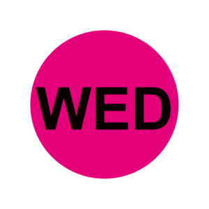Days of the Week: Wednesday Stickers | 2-inch