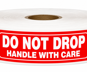 Do Not Drop Labels<br> 1 inch x 3 Inch<br> 300 Labels Per Roll