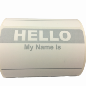 Hello My Name Is Stickers<br> 2 inch x 3.5 inch<br> 500 Labels Per Roll