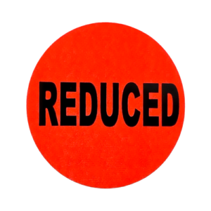 Reduced Labels<br> 1.5 inch Round<br> 1,000 Labels Per Roll