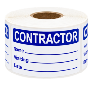 Contractor Labels<br> 2 inch x 3.5 inch<br> 500 Labels Per Roll