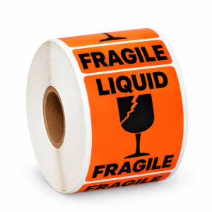 Liquid Fragile<br> 2 inch x 3.5 inch<br> 500 Labels Per Roll